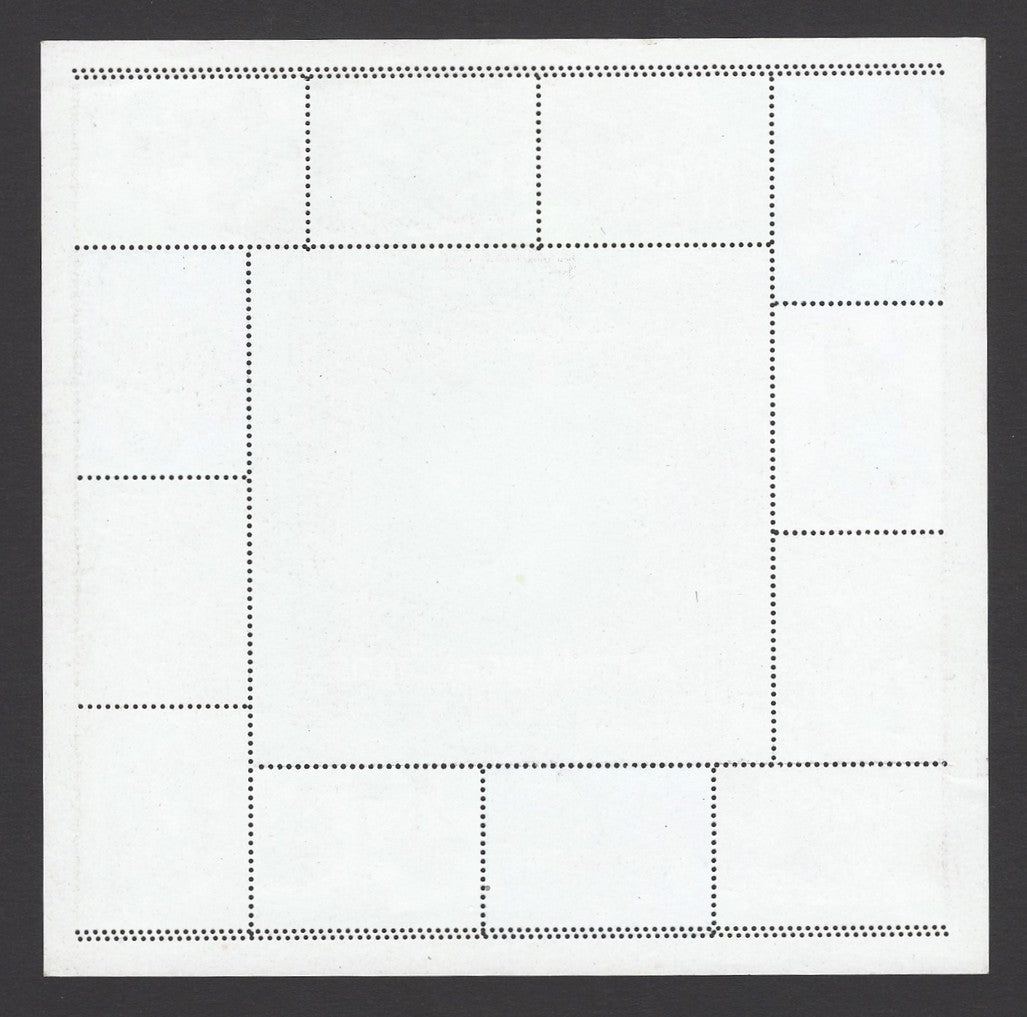 India 2010 Zodiac miniature sheet of 12 imperforate on 2 sides MNH