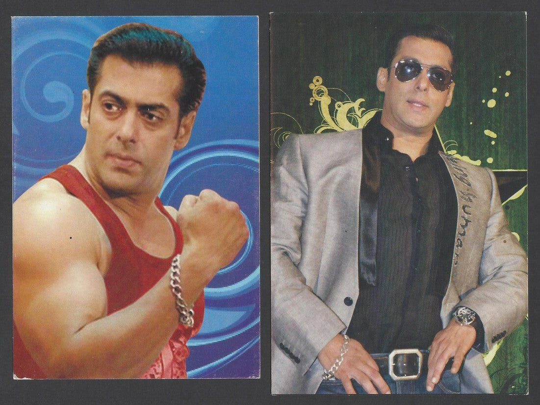 India BOLLYWOOD Salman Khan postcards x 8