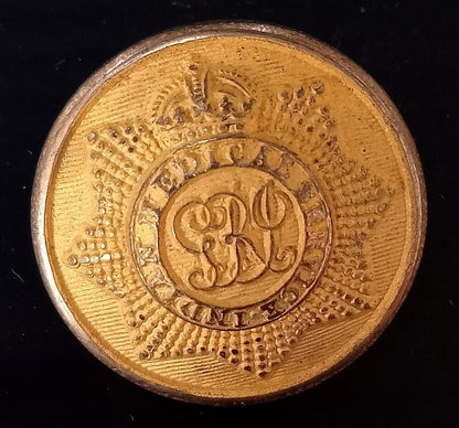KING GEORGE V INDIAN MEDICAL SERVICE BRITISH INDIA ARMY GVIR coat button
