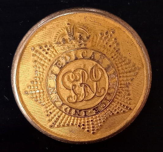 KING GEORGE V INDIAN MEDICAL SERVICE BRITISH INDIA ARMY GVIR coat button