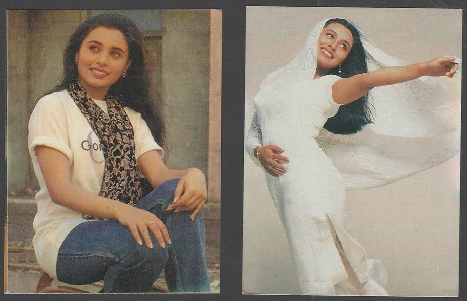 India Bollywood promotional pocket calendars Actress RANI MUKHERJI (2)