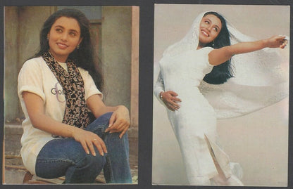 India Bollywood promotional pocket calendars Actress RANI MUKHERJI (2)