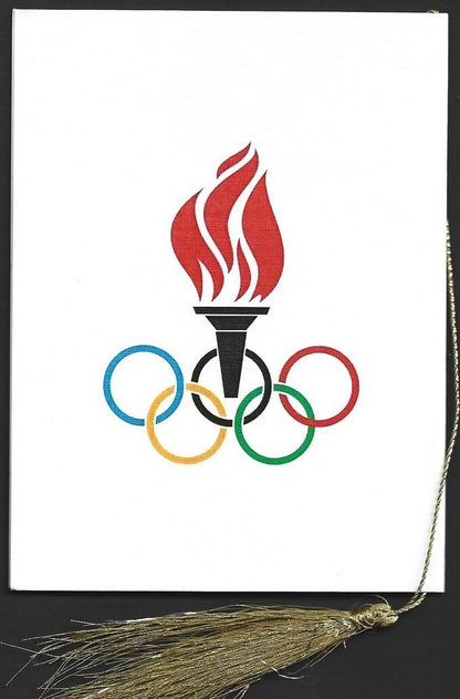 India 2024 Paris Olympics souvenir with 1956 Melbourne Australia Olympics cachet