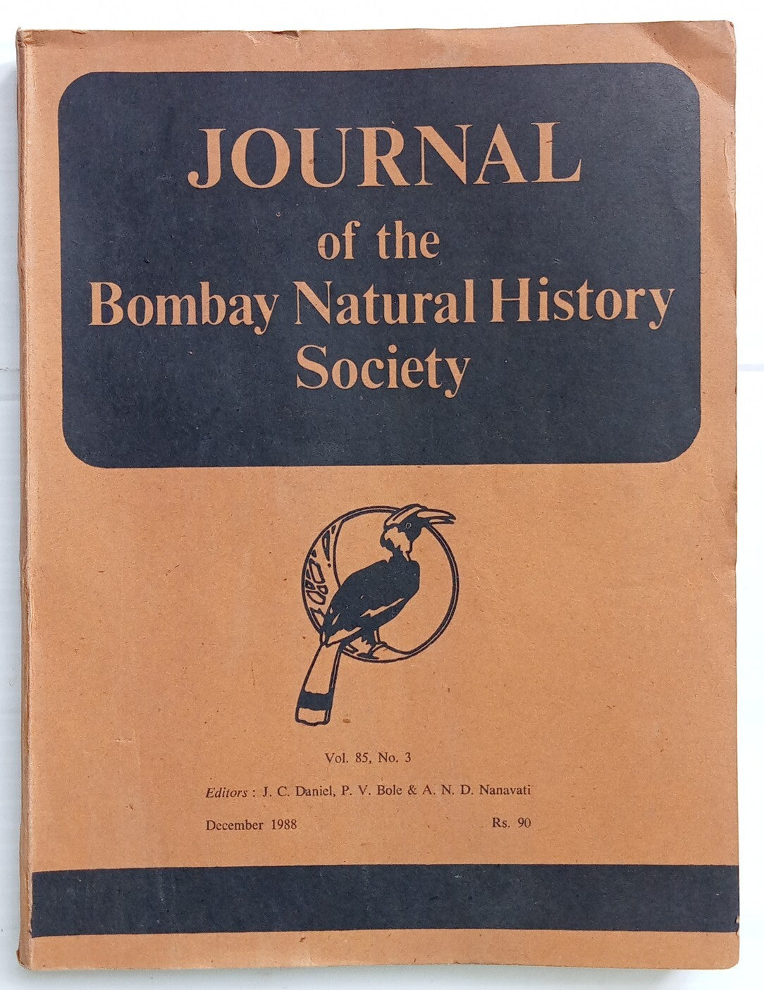 AOP India JOURNAL of the Bombay Natural History Society 1988