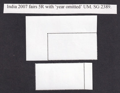 India 2007 FAIRS OF INDIA - 5R BAUL MELA with DATE OMITTED MNH