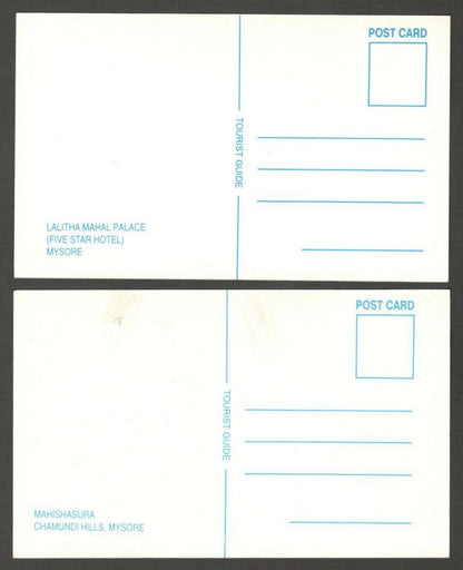 India Mysore set of 10 vintage postcards c.1970's-80's