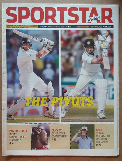 India Sportstar 2009-11 CRICKET cover issues 10” X 13” (5)