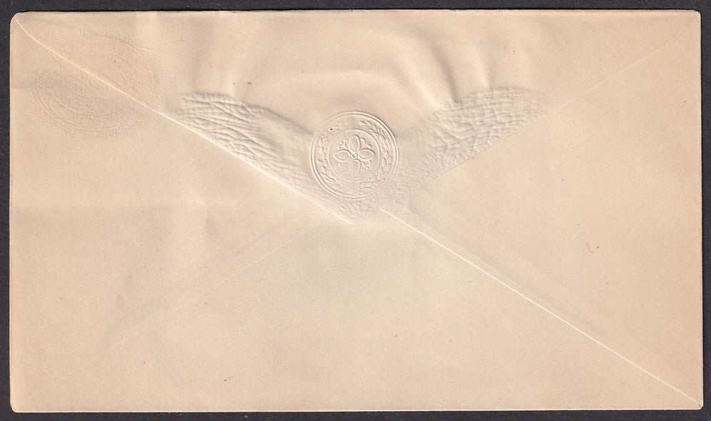 India Hyderabad State 1877-87 1/2a red brown envelope unused HG #B1