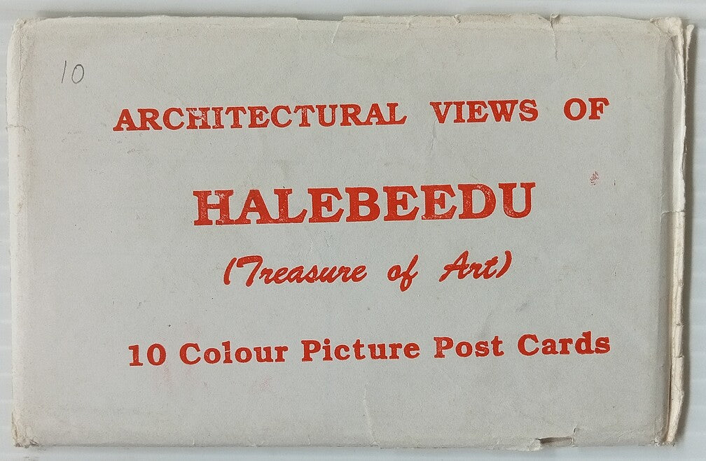 AOP India vintage set of 10 postcards HALEBEEDU