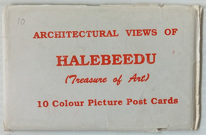 AOP India vintage set of 10 postcards HALEBEEDU
