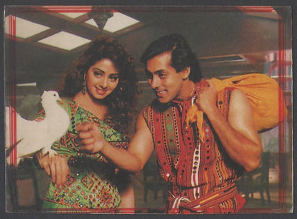AOP2 India Bollywood 1997 Pocket Calendar - Sridevi & Salman Khan