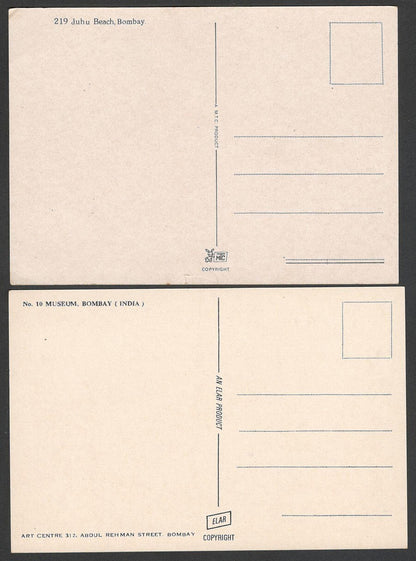 (AOP) India BOMBAY vintage postcards (10)