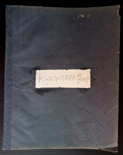 India Bollywood 1974 KUNWARA BAAP post production script - 96 pages