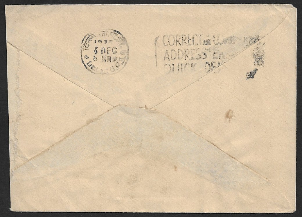 India 1972 commercial cvr with Refugee Relief revenue stamp, etc. - not accepted