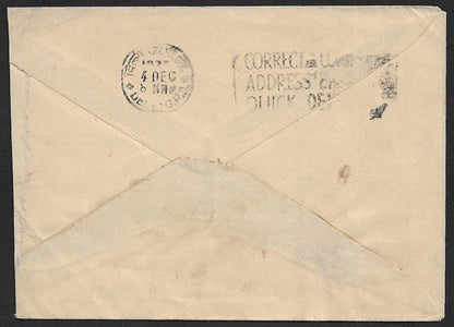 India 1972 commercial cvr with Refugee Relief revenue stamp, etc. - not accepted