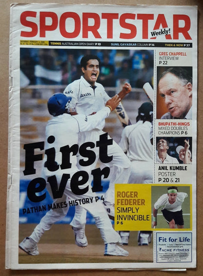 India Sportstar 2006-11 CRICKET cover issues 10” X 13” (5)