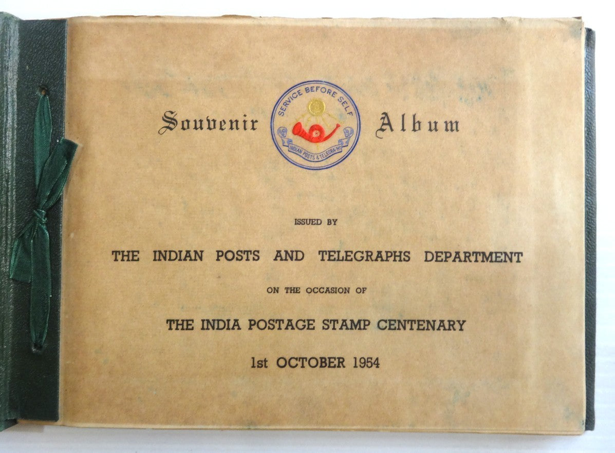 India 1954 Stamp Centenary SOUVENIR ALBUM reproducing all stamps of the century