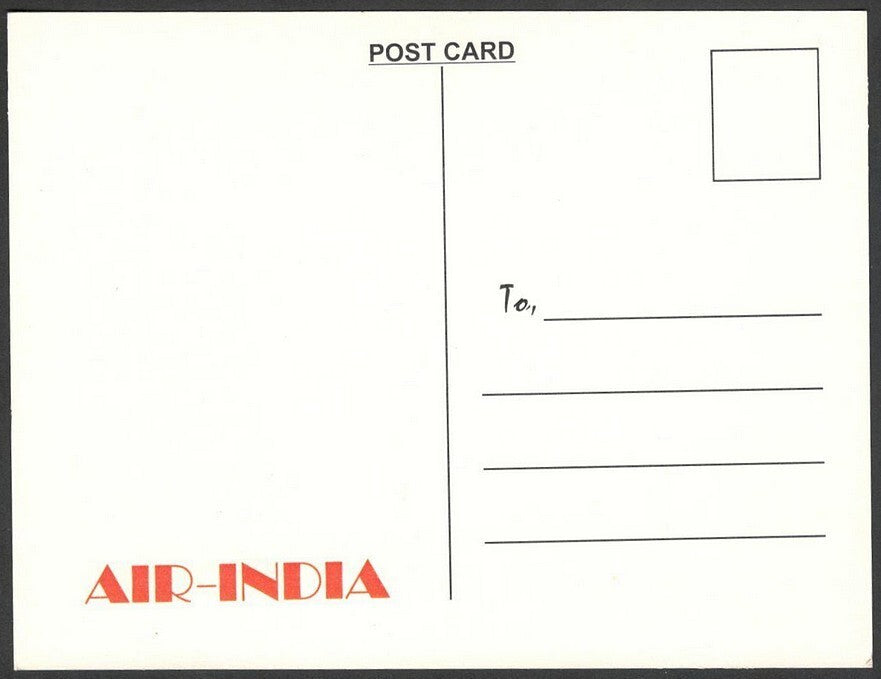 AIR INDIA BANGKOK reprinted postcard