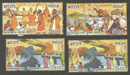 AOP India 2007 Fairs of India set of 4 MNH