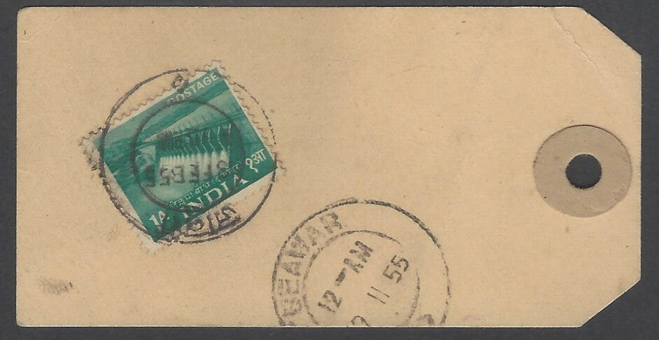 AOPIMT India 1955 Parcel Tag 