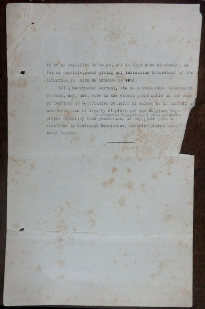 India 1930 set of Govt documents re: the CIVIL DISOBEDIENCE MOVEMENT