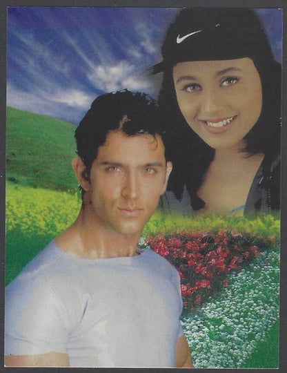 AOP2 India Bollywood 2001 Pocket Calendar - RANI MUKERJI & HRITHIK ROSHAN