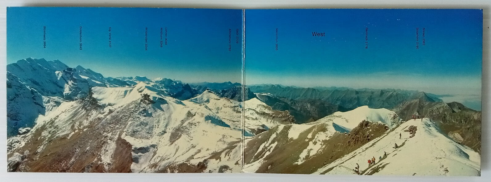 AOP India vintage booklet of 6 postcards SCHILTHORN, SWITZERLAND