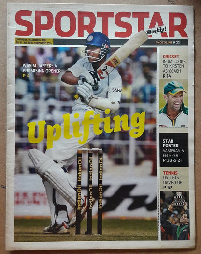 India Sportstar 2007-12 CRICKET cover issues 10” X 13” (5)
