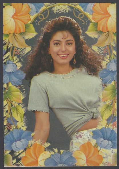 AOP India vintage Bollywood postcard JUHI CHAWLA