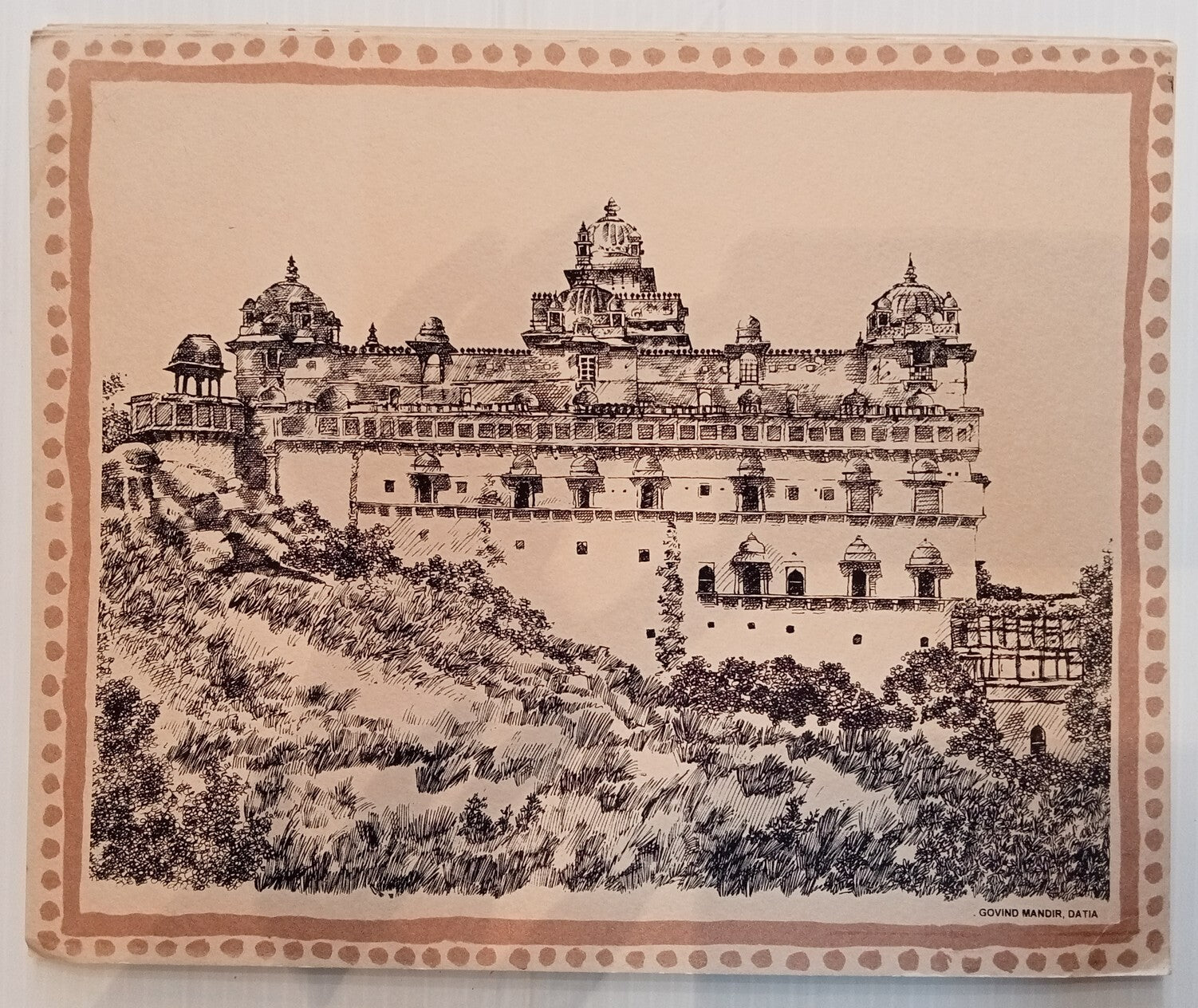 AOP Indian Heritage Vintage  paintings printed on Canvas card 33x 27cm (7)