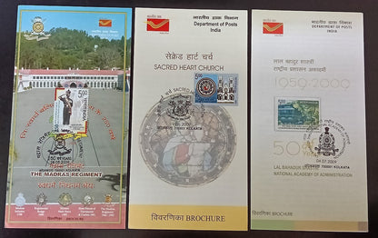 India 2009 First Day cover collection (33), many with unused brochures
