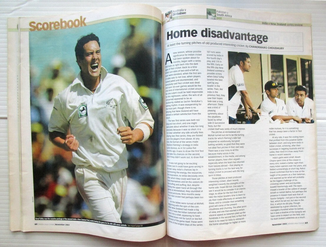 Wisden Asia Cricket Nov 2003 issue The Australian Challenge What India can expec