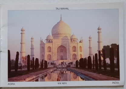 (AOP) India - Beautiful AGRA Monuments booklet of 8 views