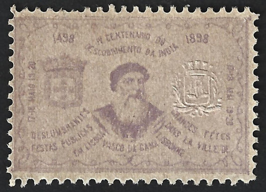 Portuguese India 400th Year of Discovery of India poster stamp