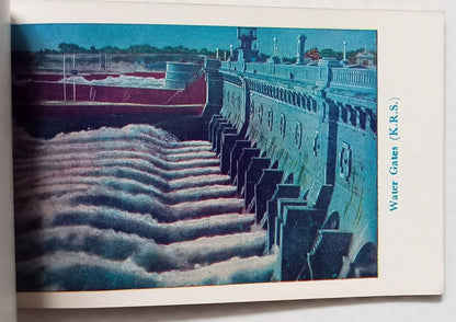 AOP India BRINDAVAN vintage booklet of 13 views (plain back postcards)