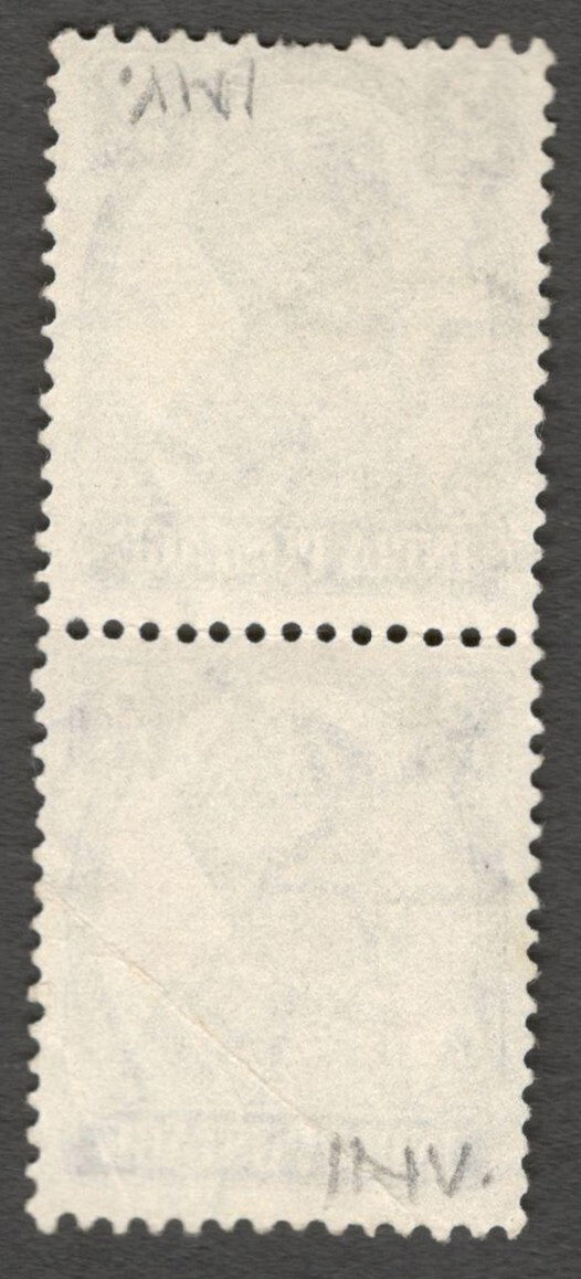 AOP India KGVI 1940-43 3p WATERMARK INVERTED used pair. SG 265w £15