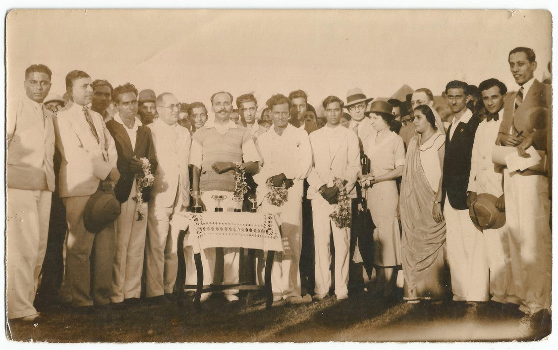 India 1920s photo bodybuilder Tehmurasp Sarkari 5” x 8” Ӝ