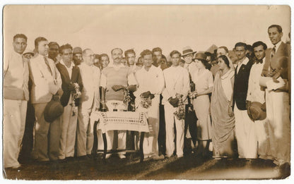 India 1920s photo bodybuilder Tehmurasp Sarkari 5” x 8” Ӝ