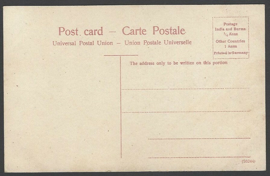 India BOMBAY vintage colour postcard Marine Lines