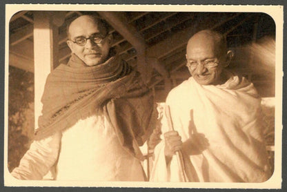 AOP India full back pictorial 50p Gandhi postal card GANDHI 