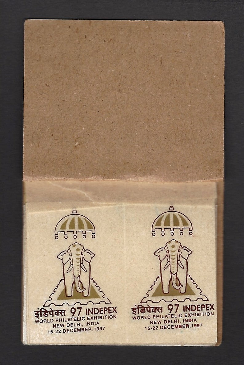India 1997 INDEPEX booklet of exhibition labels