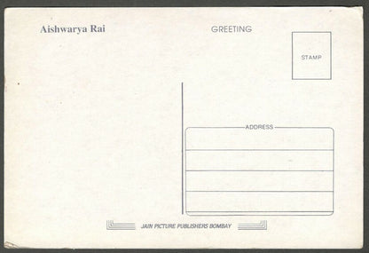 AOP India Bollywood AISHWARYA RAI vintage postcard 