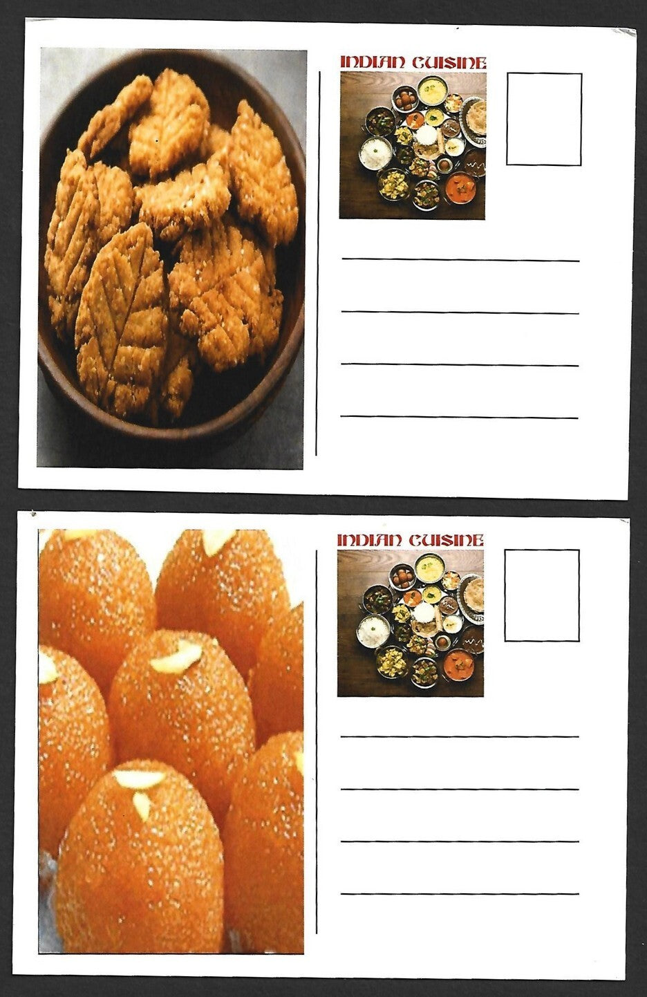 (AOP) India 2017 Indian Cusine set of 24 maxicards