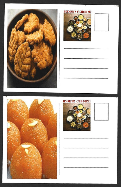 (AOP) India 2017 Indian Cusine set of 24 maxicards