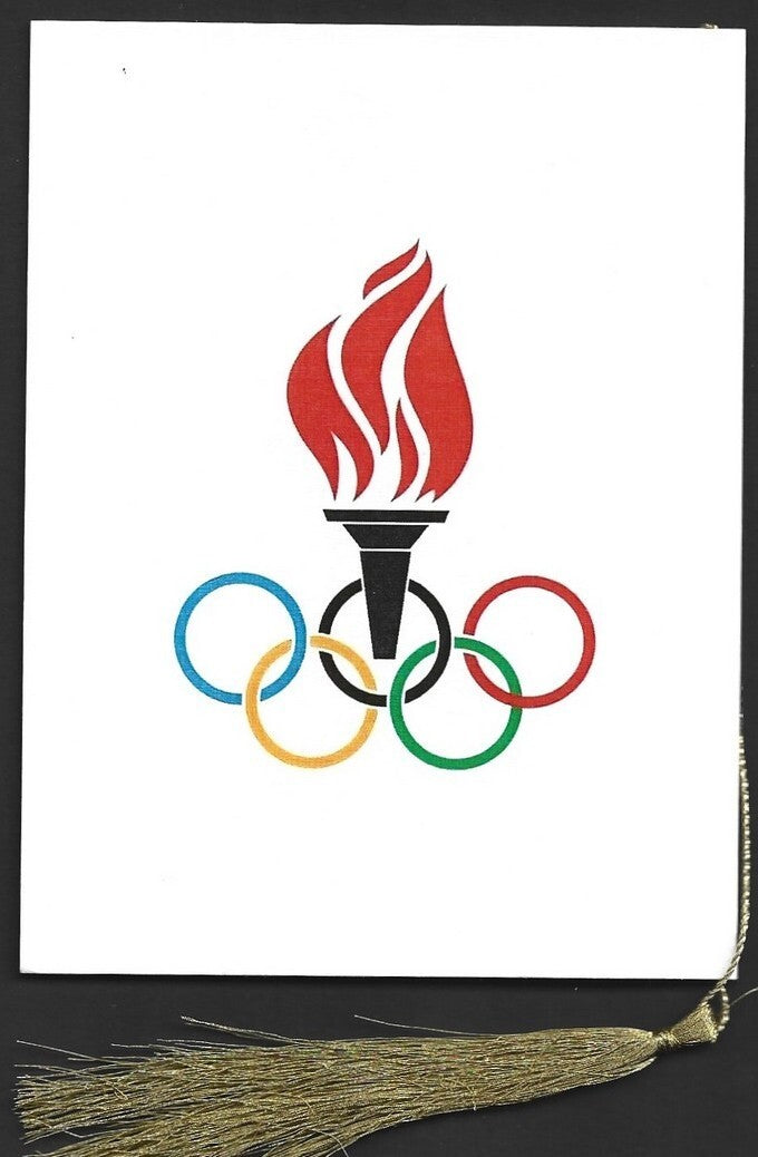 India 2024 Paris Olympics souvenir with 1944 London, UK Olympics cachet