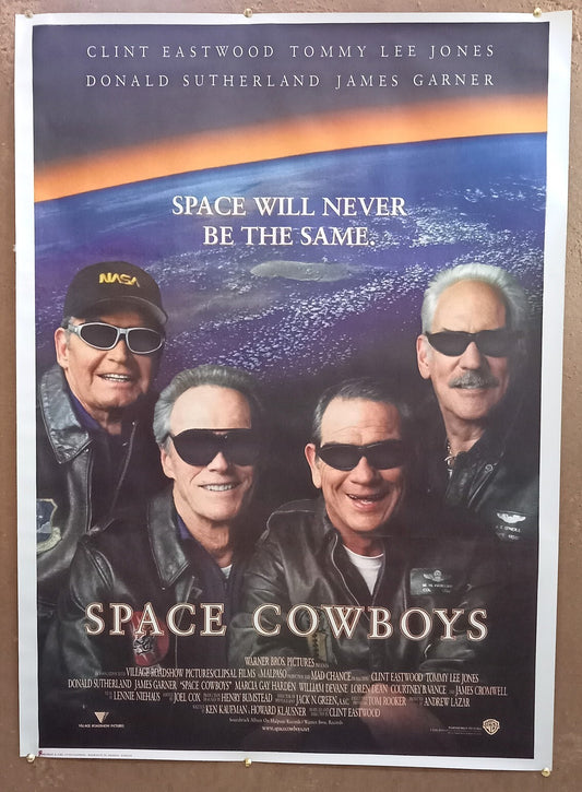 2000 Space Cowboys 1 sheet India poster Clint Eastwood, Tommy Lee Jones