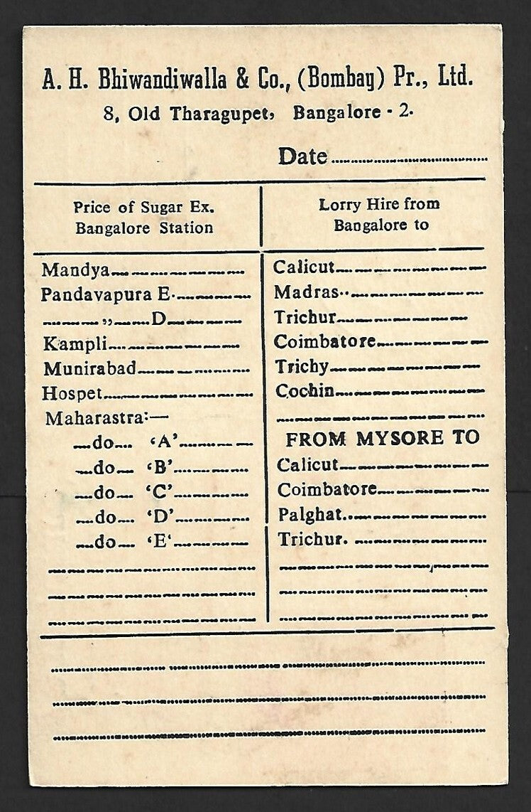 AOP India illustrated SLOGAN First Day special card 1962 SAVE & INVEST
