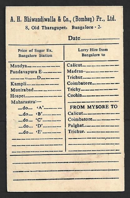 AOP India illustrated SLOGAN First Day special card 1962 SAVE & INVEST
