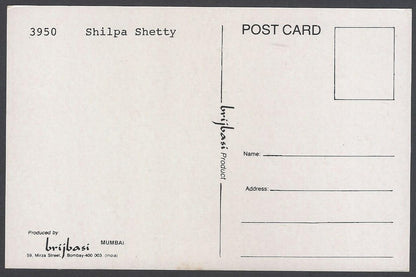 AOP India vintage Bollywood postcard SHILPA SHETTY