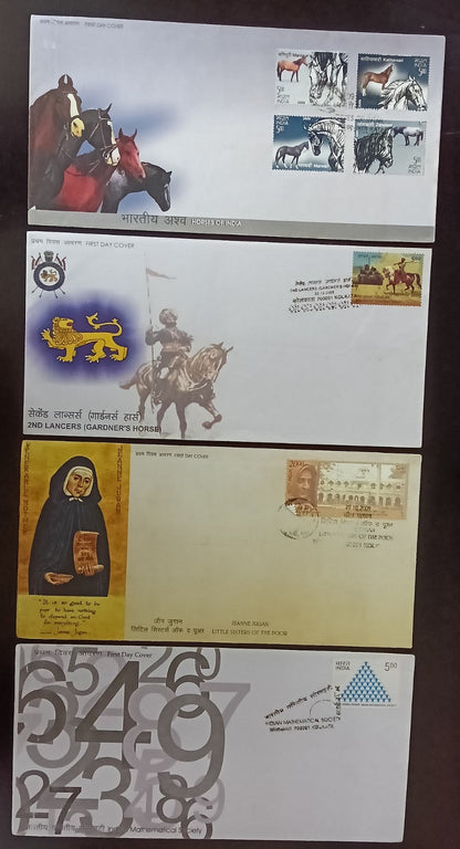 India 2009 First Day cover collection (33), many with unused brochures